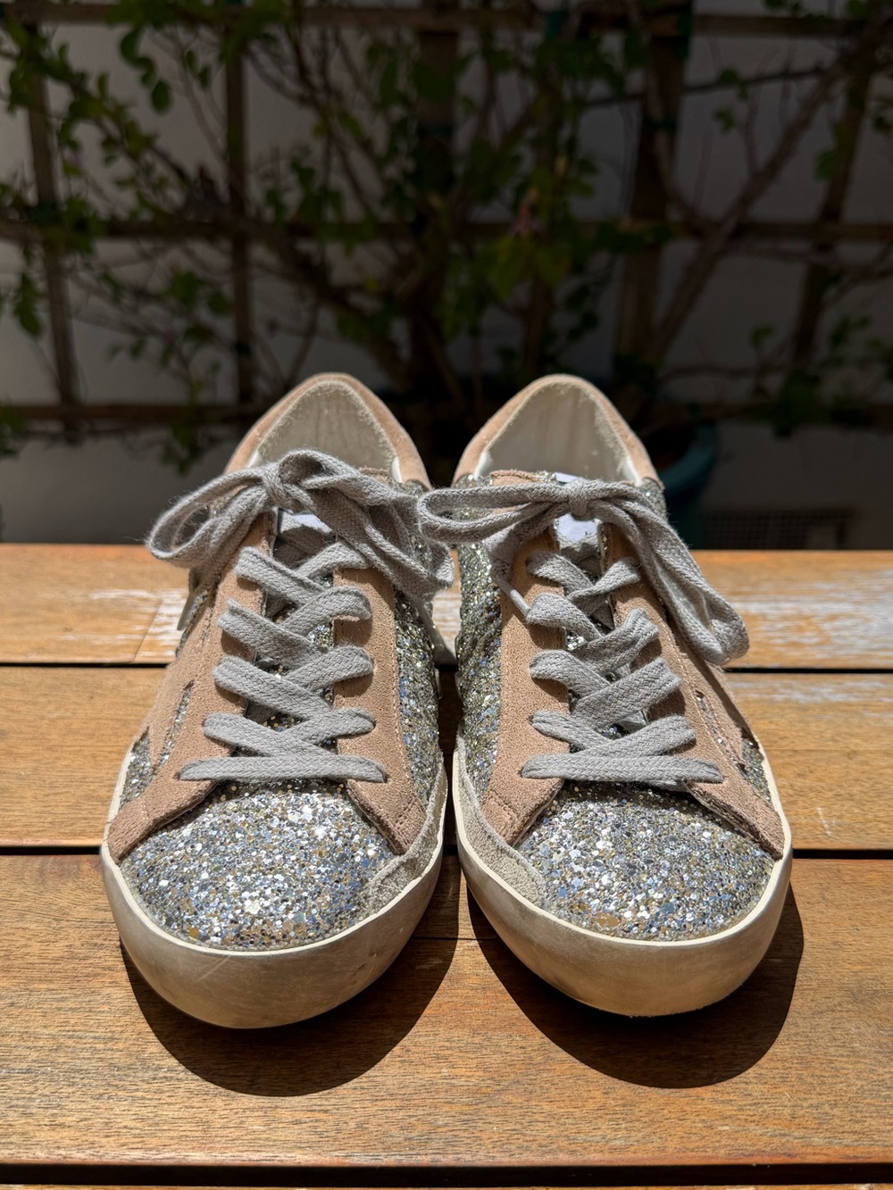 GOLDEN GOOSE Super-Star glitter sneakers - Picture 2 of 8